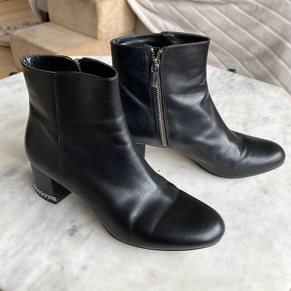 Michael Kors Sabrina Mid Chain Heel Booties